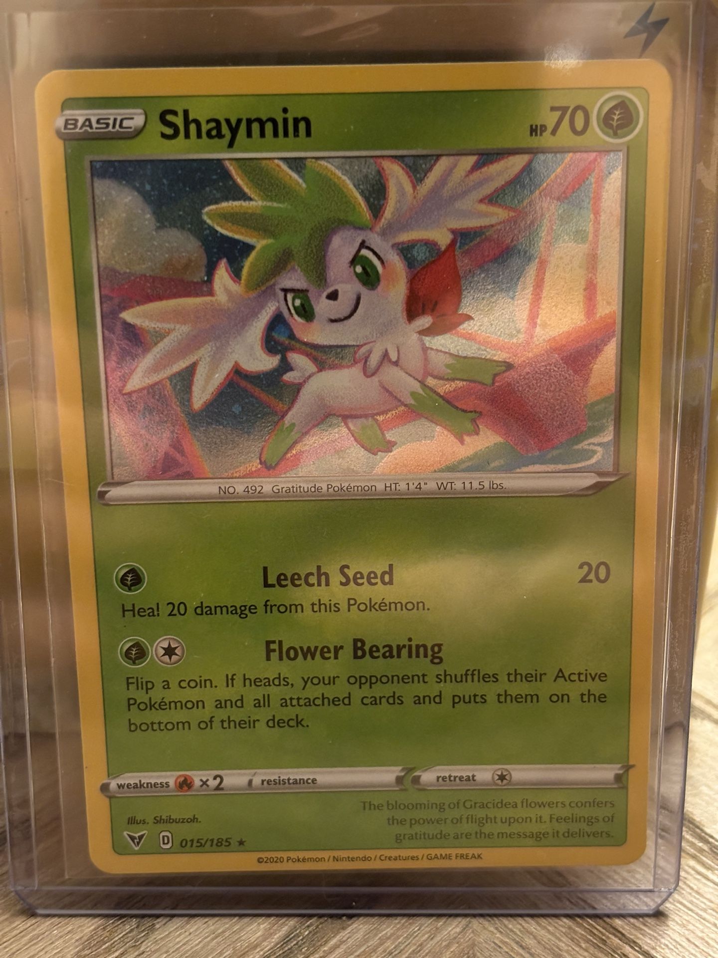 Shaymin 015/185 - Vivid Voltage - Holo Rare - Pokemon Card TCG 