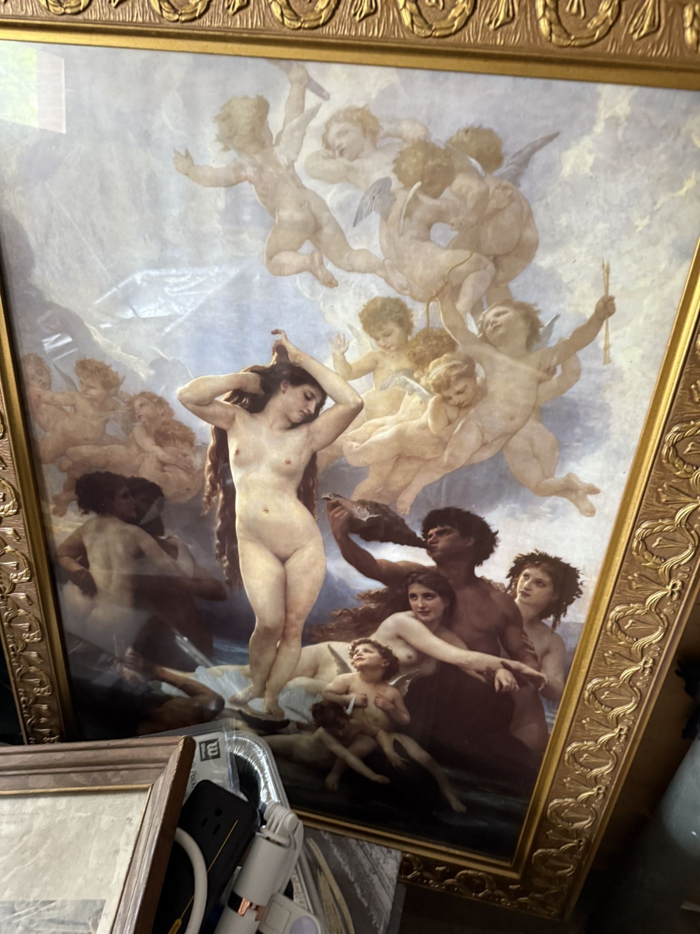 The Birth of Venus" by William-Adolphe Bouguereau. 