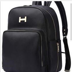 Black Lether Diaper bag 