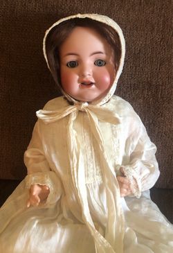 Antique 18” Early 1900’s Doll with Gown