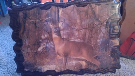 Decoupage Picture Print wood plaque