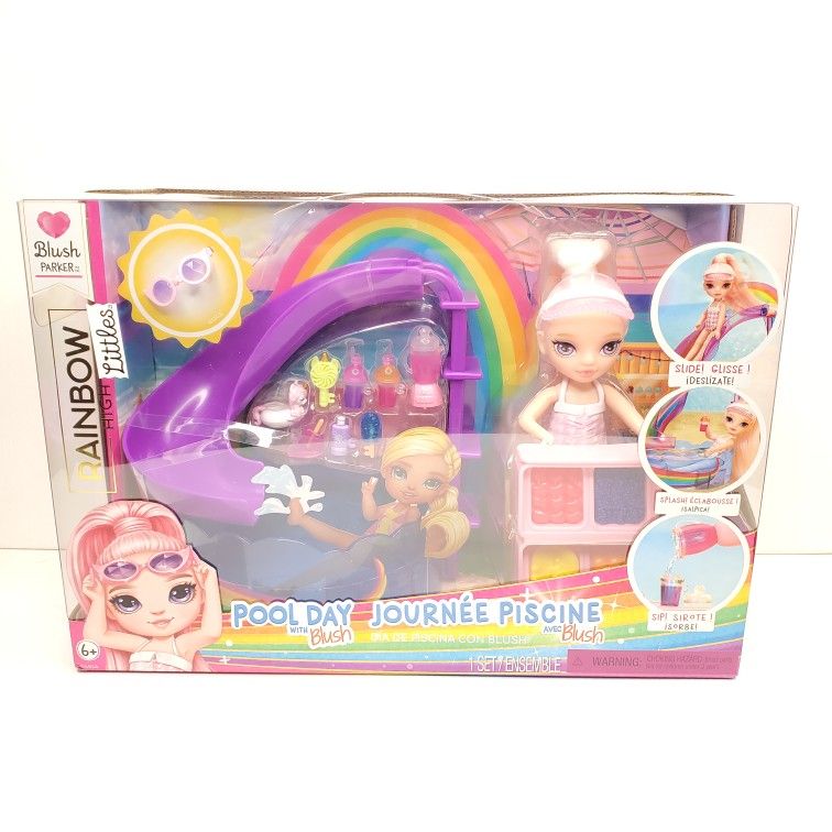 NEW 2025 Rainbow High Little Pool Day with Blush Playset