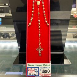 14k Tri-Color Rosary (ONLY TILL AUG. 31ST)