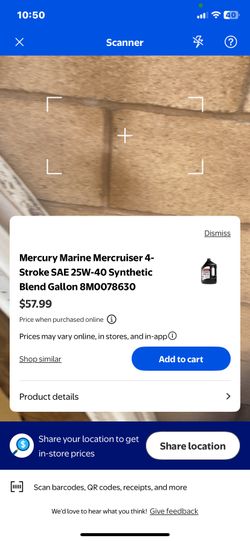 Mercury  Boat Oil. 25w  40w