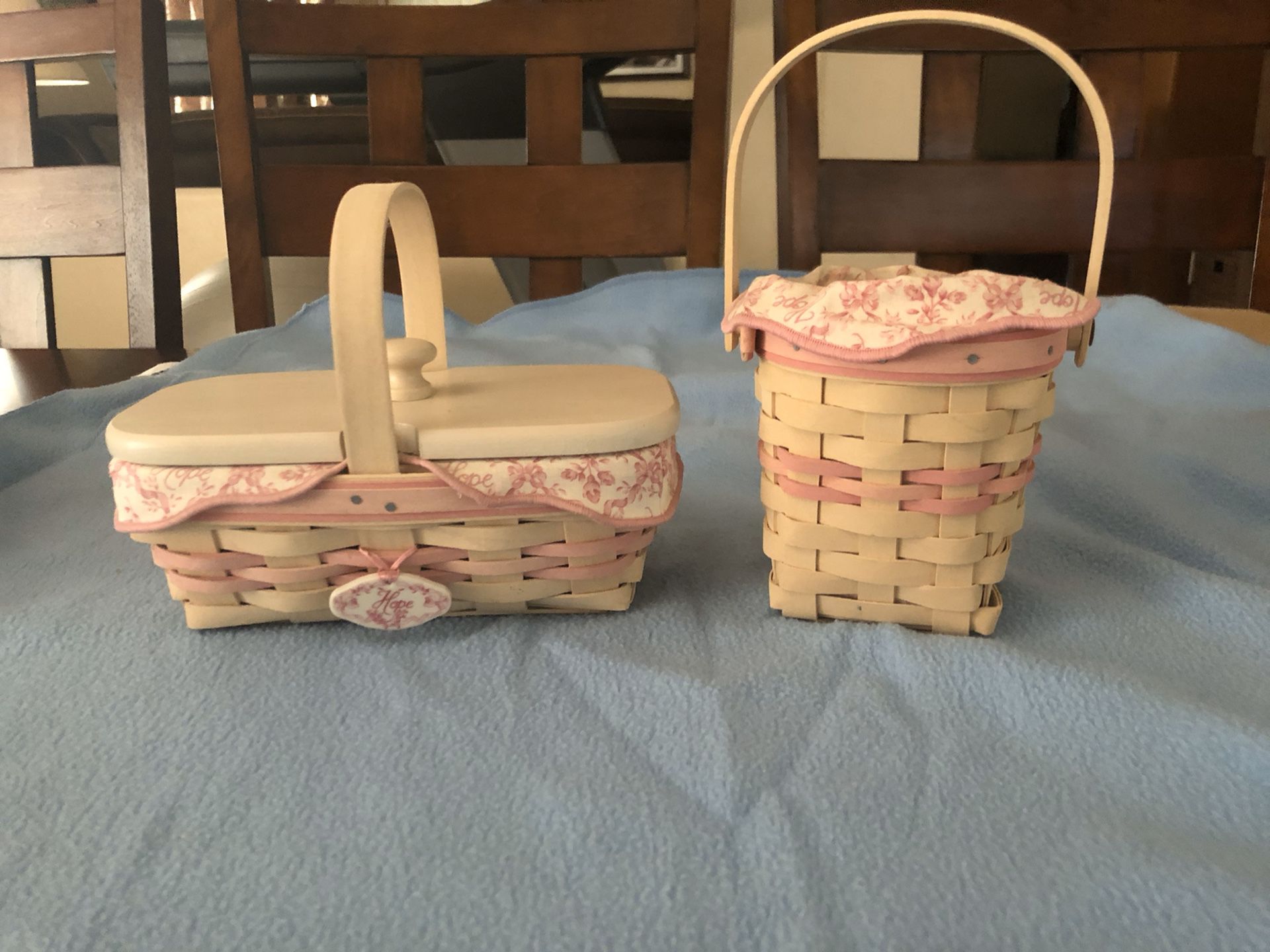 Longaberger breast cancer baskets