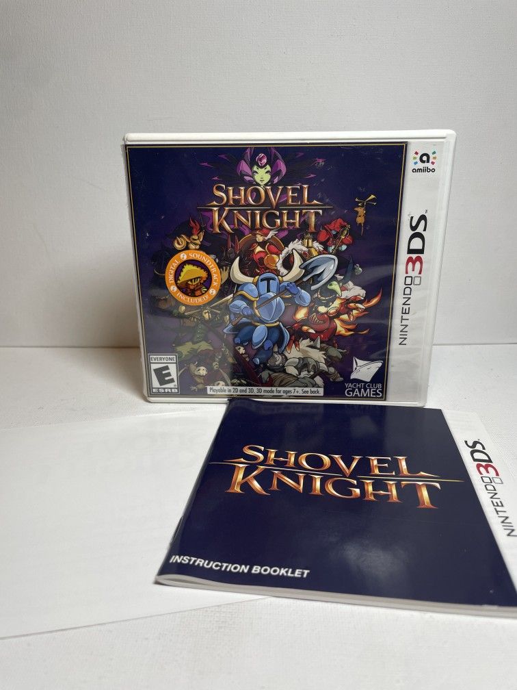 Shovel Knight (Nintendo 3DS, 2015) CIB Complete W/ Manual & Insert - TESTED
