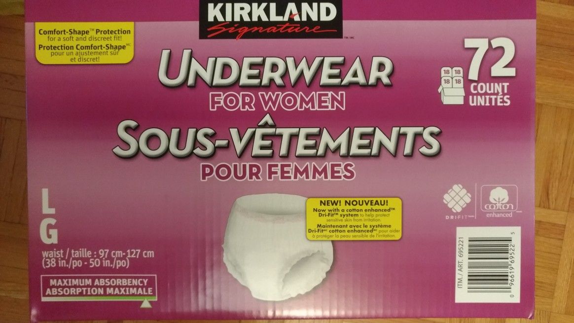 Women's large underwear 4 boxes new