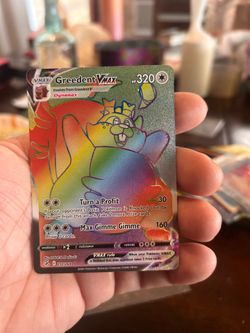 Pokemon Fusion Strike Greedent Vmax Secret Rare 272/264