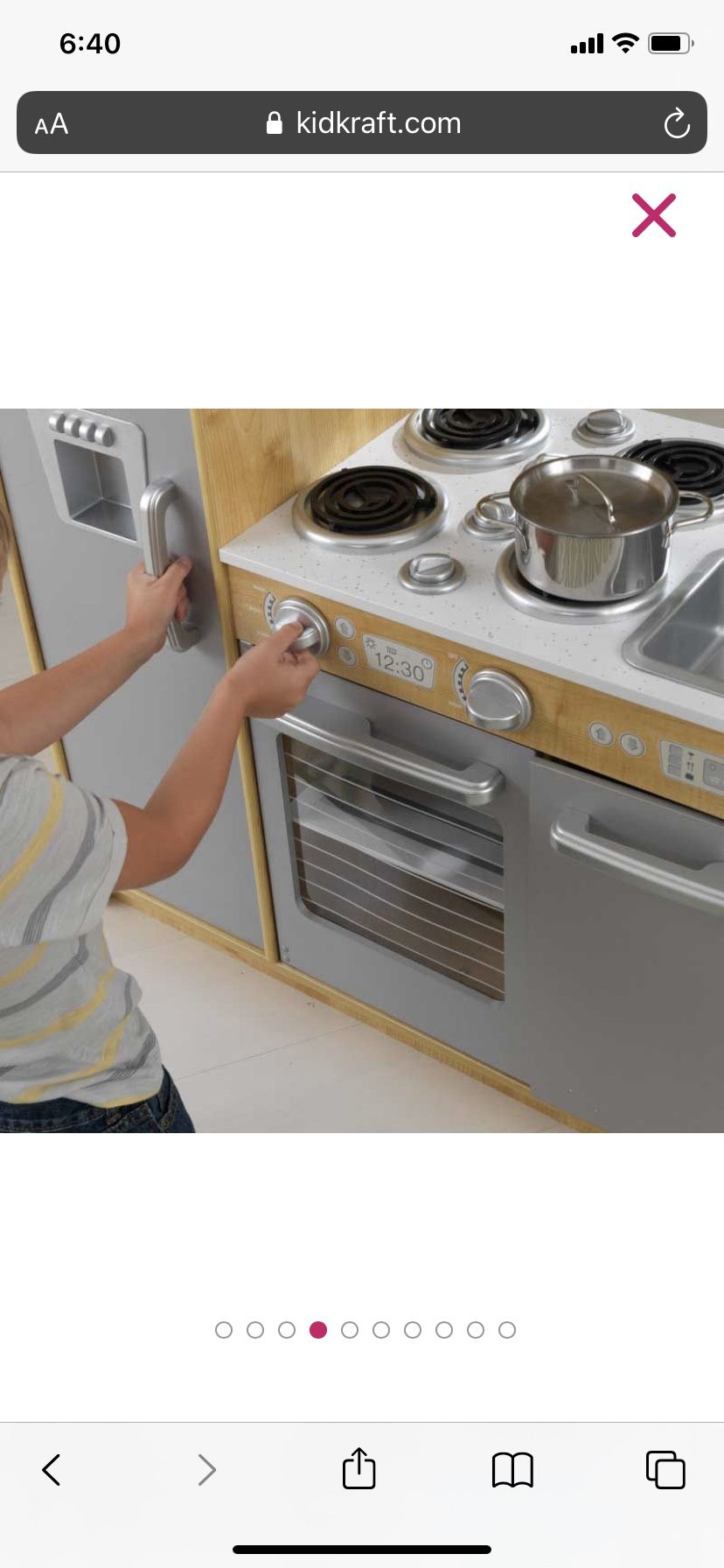 Kidcraft - Kids UPTOWN NATURAL PLAY KITCHEN