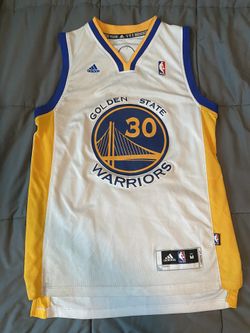 Steph Curry Home White Adidas Jersey Size M