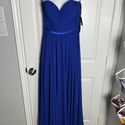 Strapless Royal Blue Ball gown 