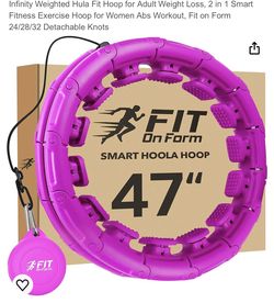 Blue Weighted Fitness Hoop Fitoform Weist