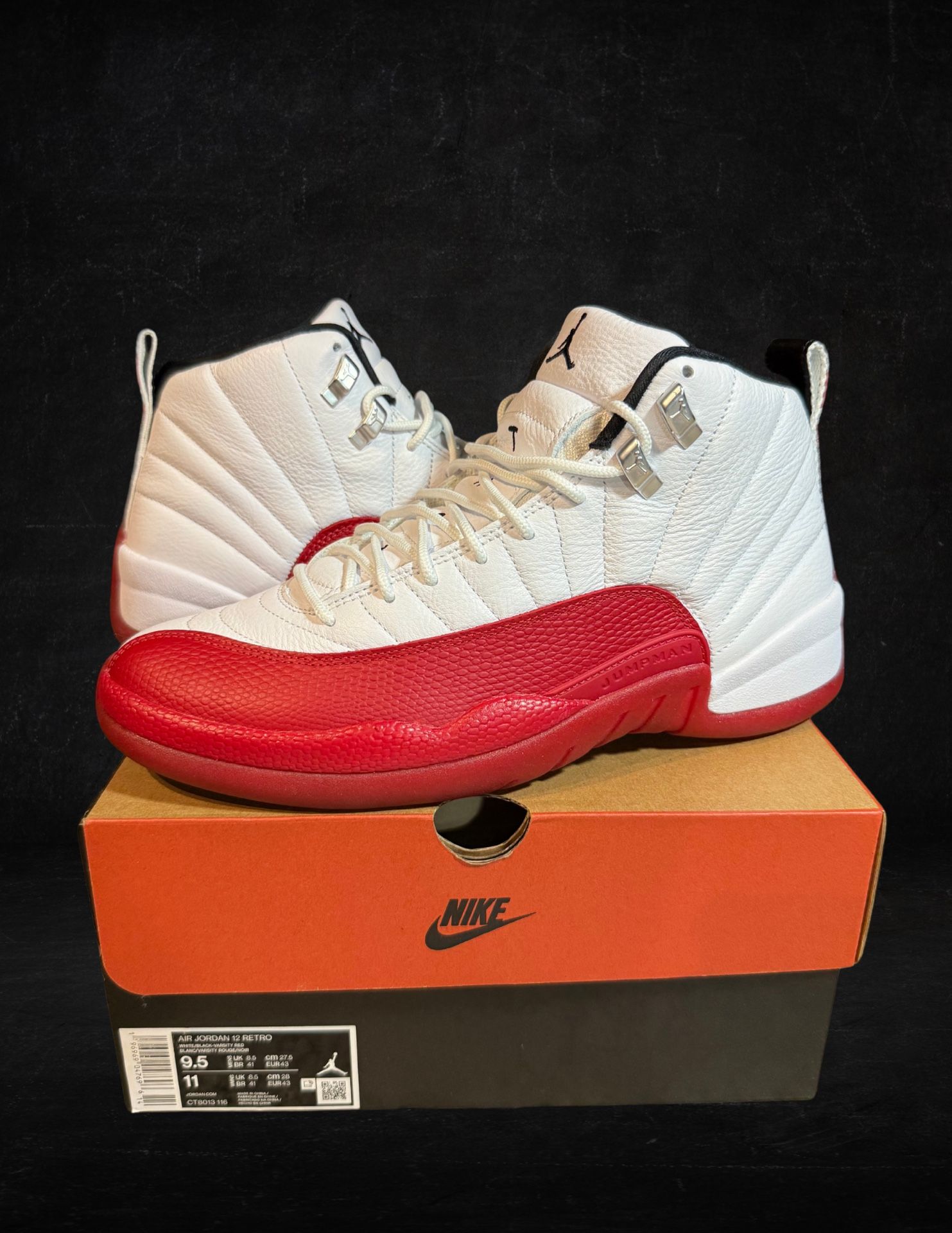 Nike Air Jordan Retro 12 Cherry Size 9.5 