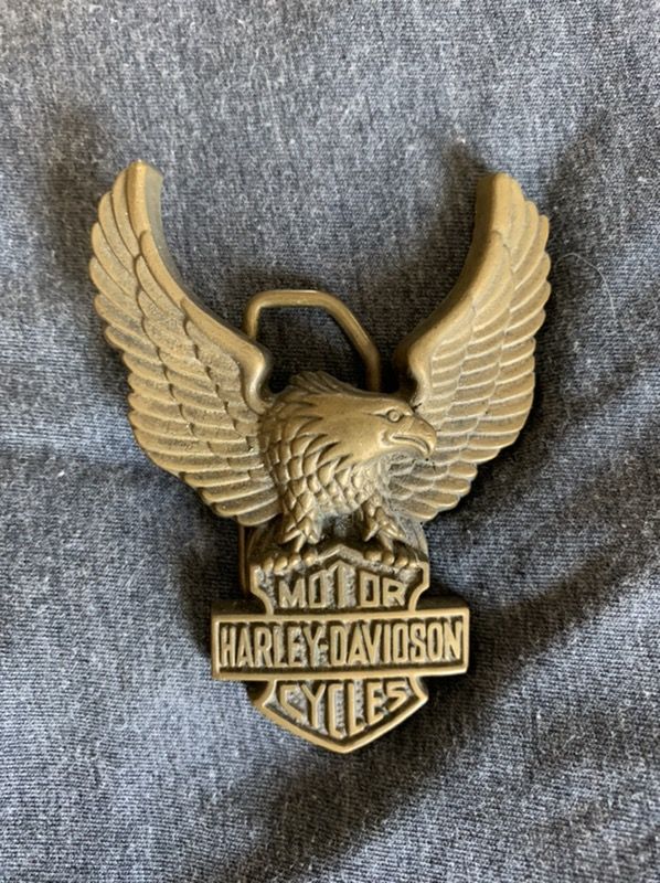 Harley vintage buckle