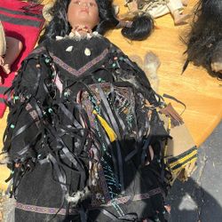 Large Porcelain Indian Doll