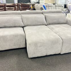 Gorgeous Beige Power Reclining Sofa Sectional Available Limited Time Only $1599