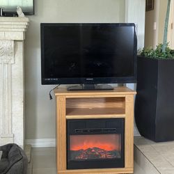 Mini Fire Place & Tv
