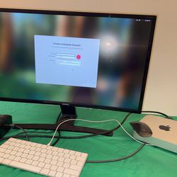 iMac Mini M1 With Magic Mouse Keyboard And Monitor