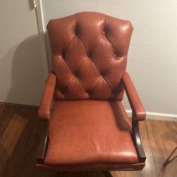 Red Swivel Computer Armchair