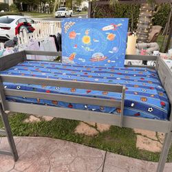 Grey Bunk Bed Like New + Matress 