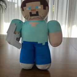 Minecraft Steve 11" Plush with Iron Sword