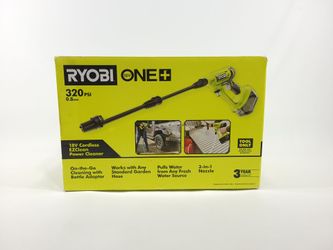 Ryobi One+ 18v EZClean Cordless Poeer Cleaner 320PSI w 3 in 1 Nozzle