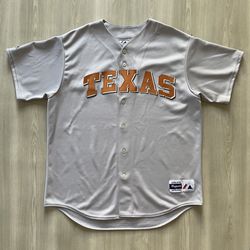 Vintage Texas Longhorns Majestic Baseball Jersey Made In USA  Mens XL