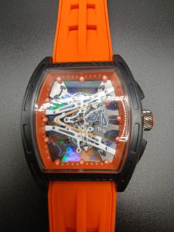 Holographic Orange Watch Comfort Fit
