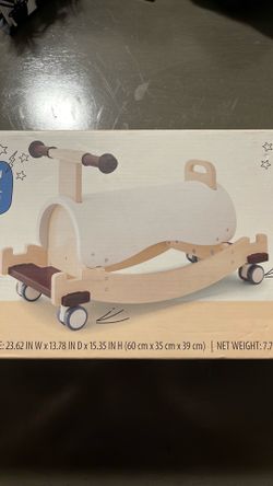 Wooden rock & roll ride on