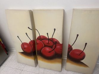 Mexican Frames Cherry Picture / Cuandros Fraccionado pinturas De Cerezas