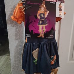 Girls Sacarecow Halloween Costume 