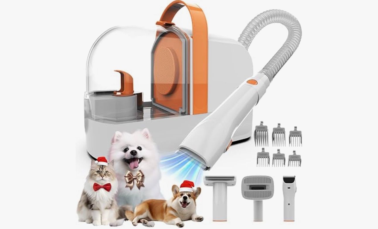Pet Grooming Clippers With Vacuum
