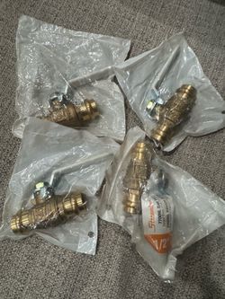 Streamline  1/2" Brass Ball Valves – Lot of 4