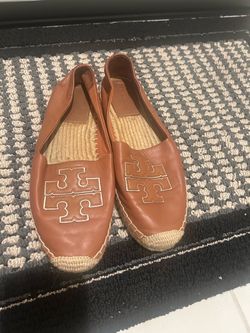 Tory Burch Leather Espadrille Flats size 9.5