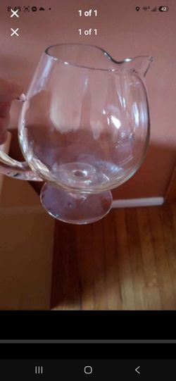 Vintage brandy glass pitcher