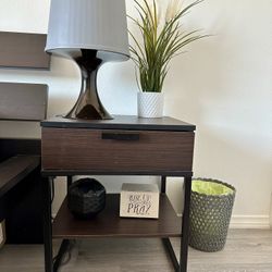 IKEA Trysil Two Nightstands Dark Brown
