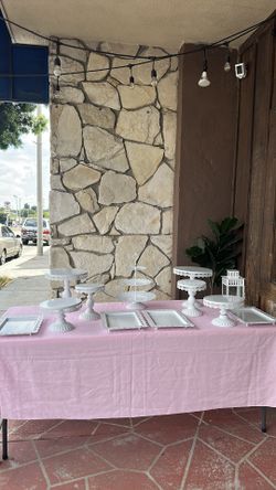 Cake stands set / desert table set up