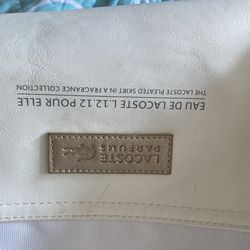 Lacoste White Outdoor Shoulder Bag 