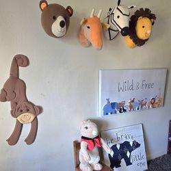 Animal Wall Mount And Nursery Frames 