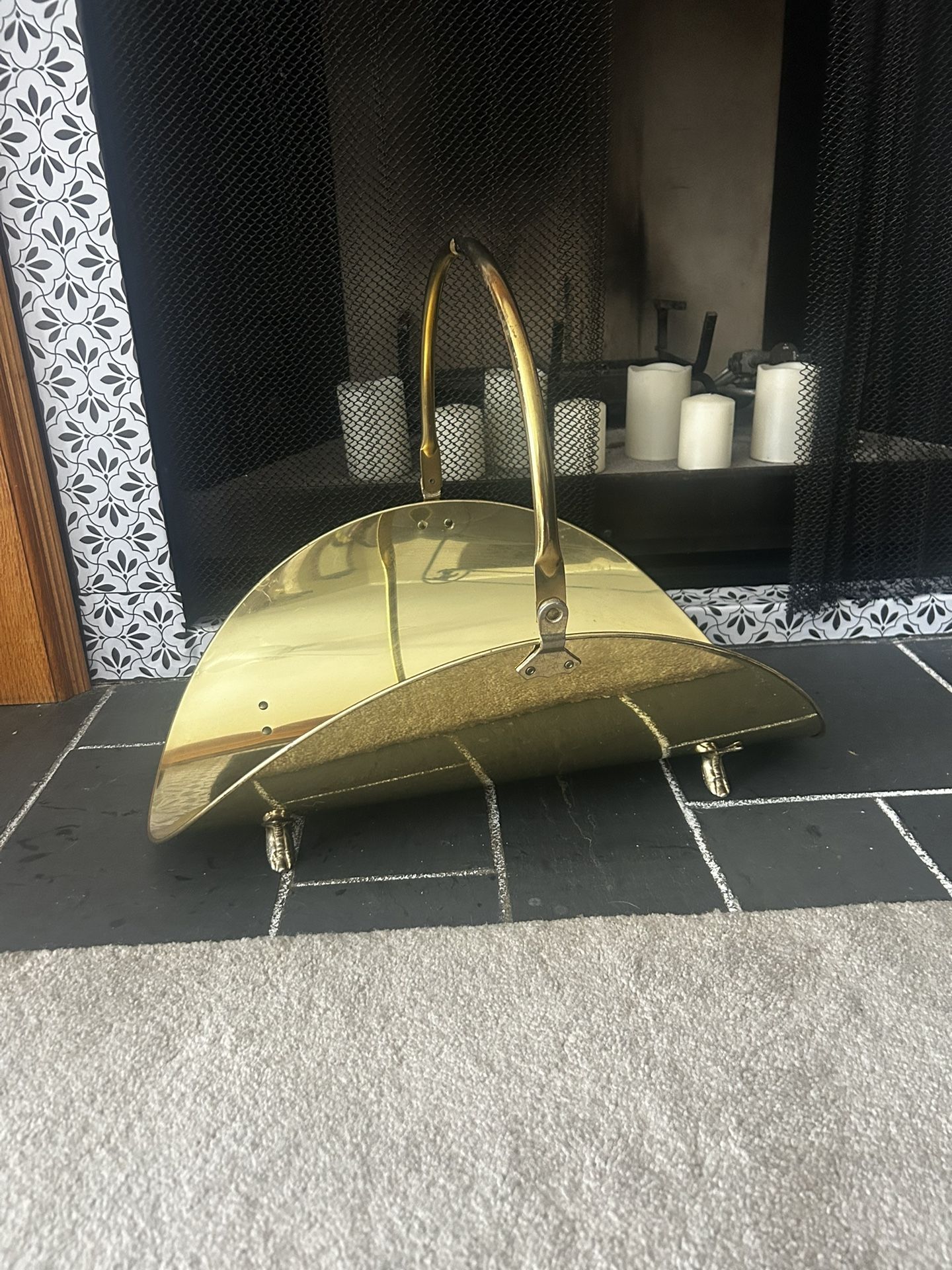 Brass Wood fire Carrier