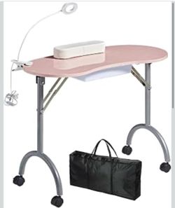 Pink nail desk