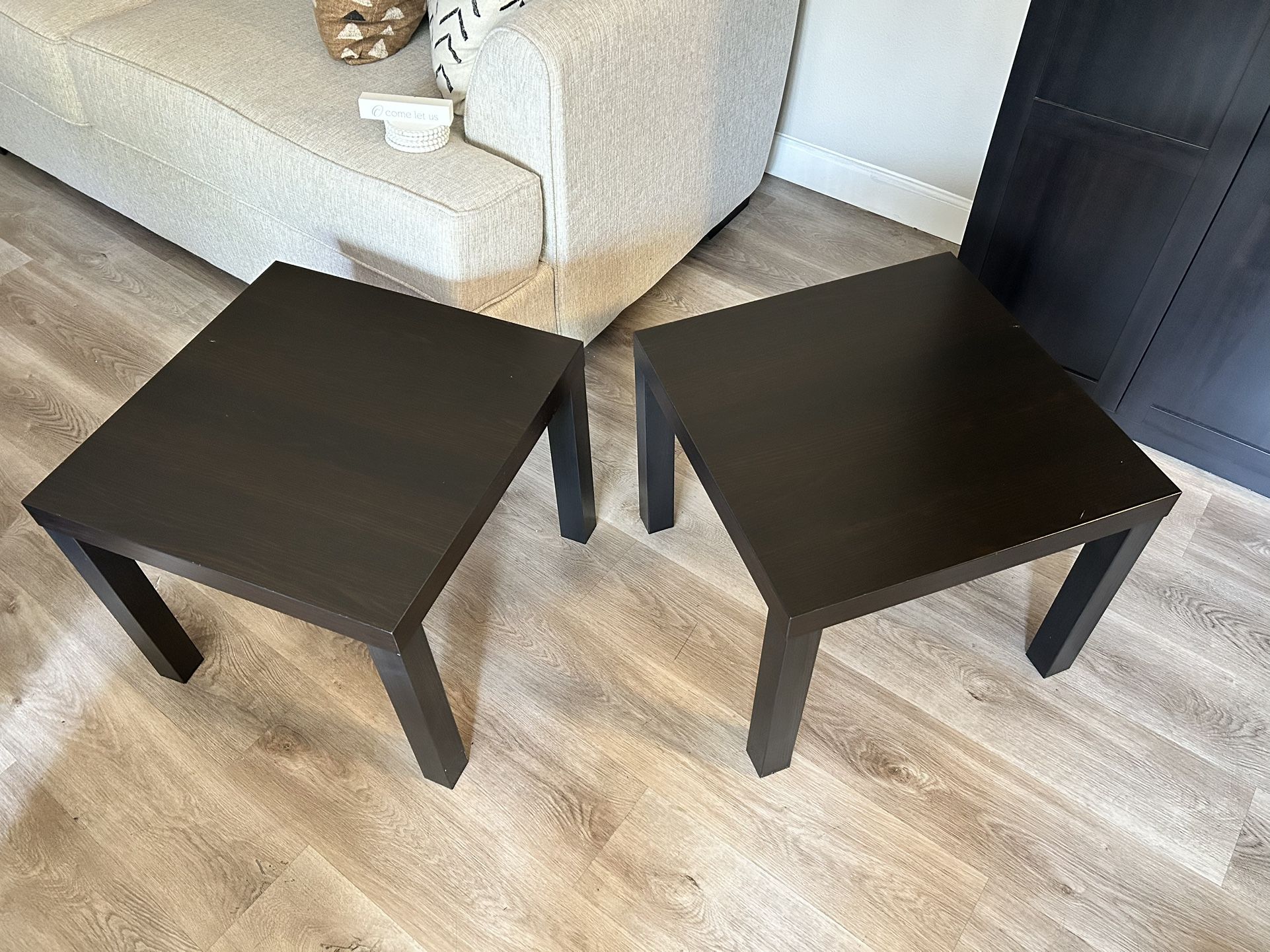 Black end tables