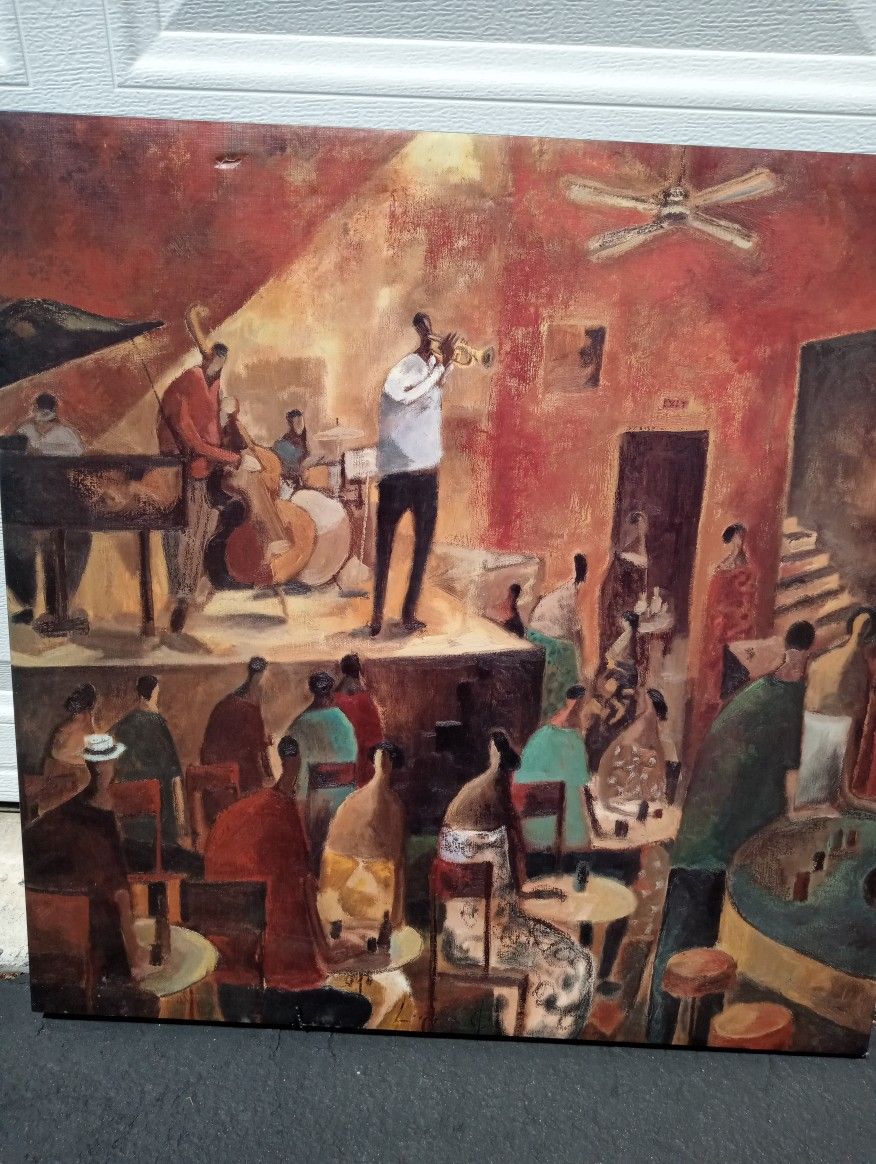 Canvas Jazz Print
