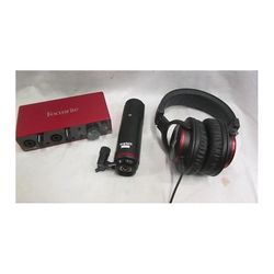 Focusrite 2i2 2nd Gen. Includes Interface, Microhpone , Headset & Mic Stand