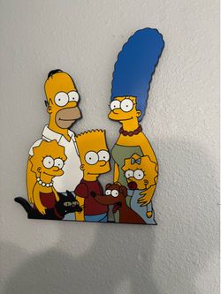 The Simpsons custom made wall art