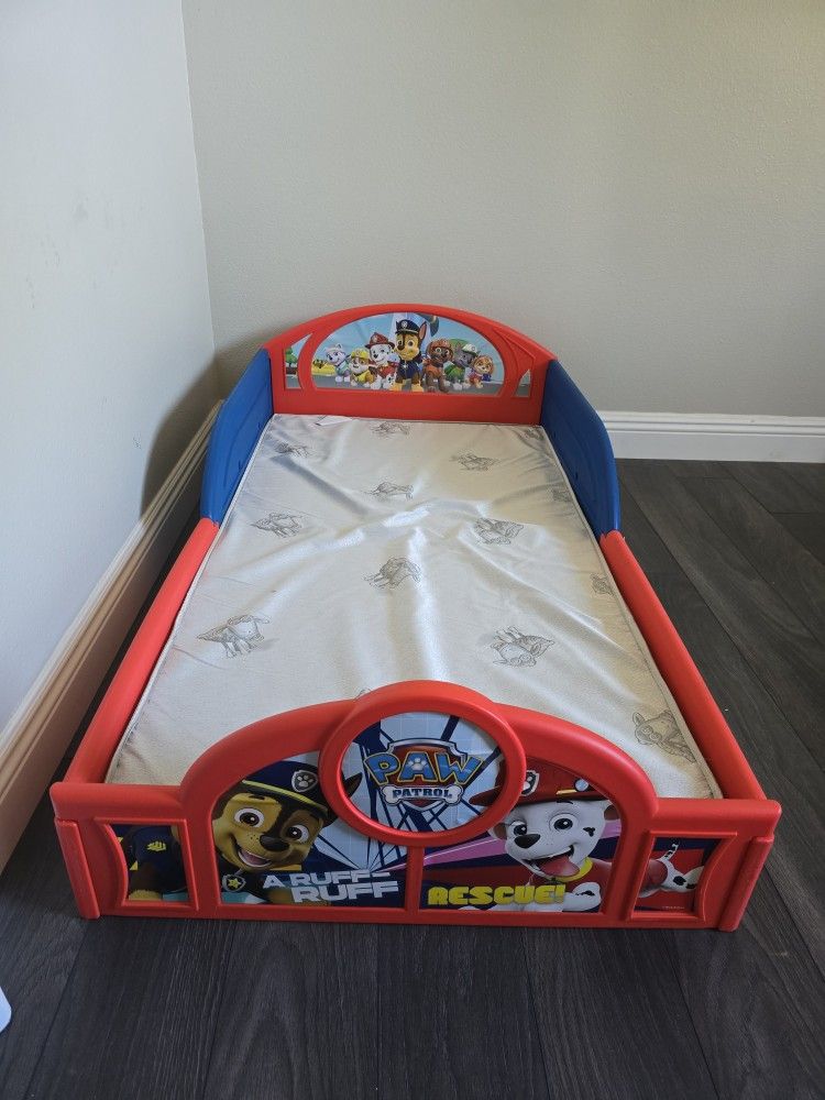 Paw Patrol Bed with Mattress 