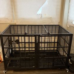 Double dog crate 