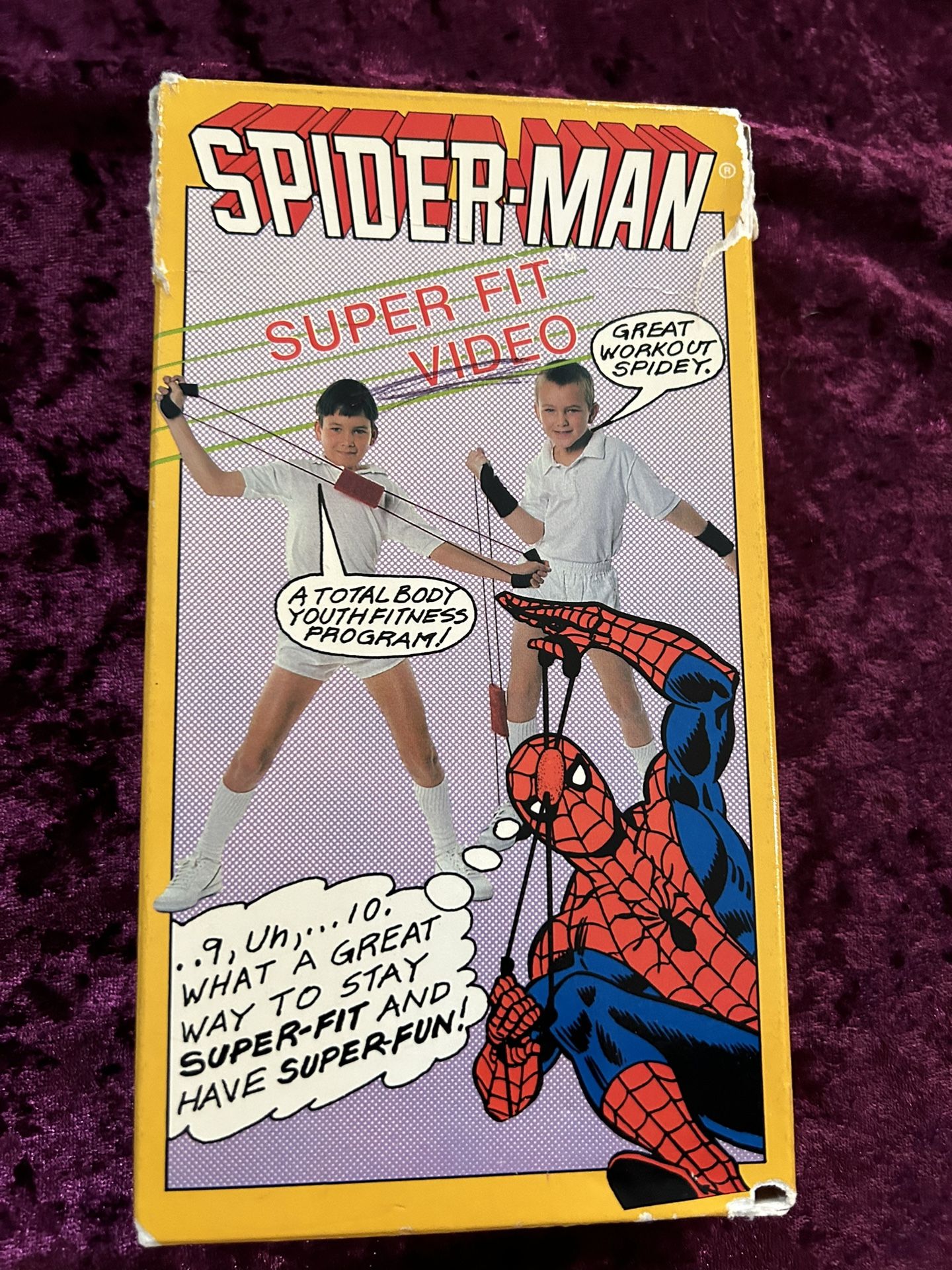RARE VHS- 1986 Spider-Man Super Fit