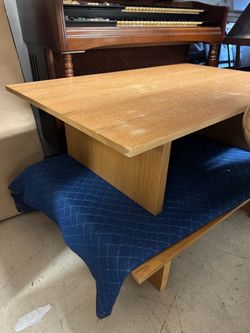 Light Oak Wood Coffee Table
