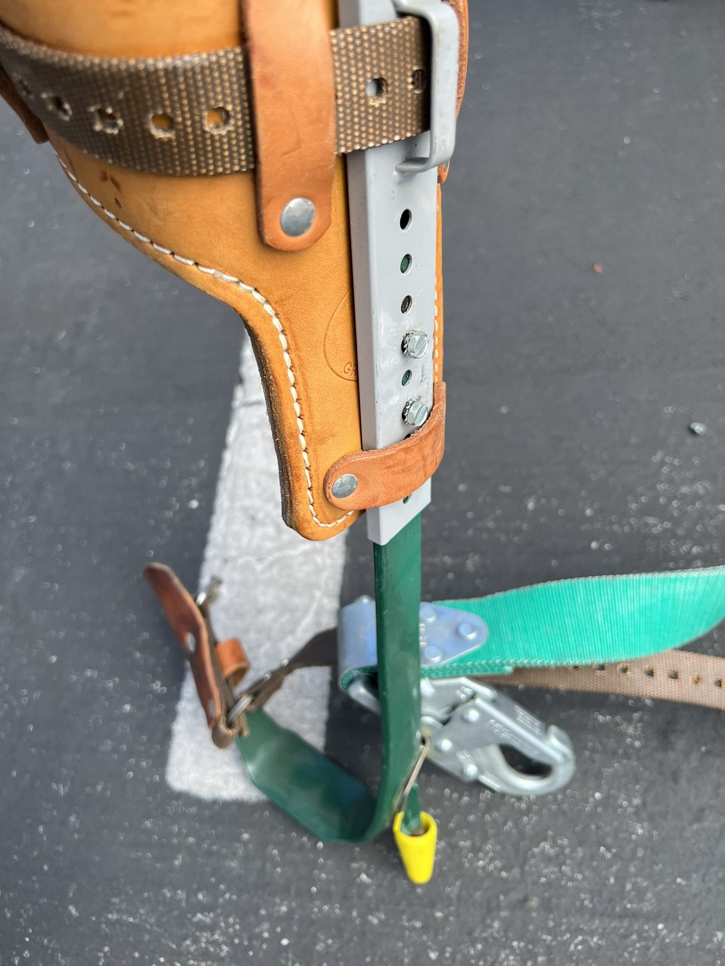 Bashlin BD12 Lineman Climbing Spikes Gaffs Steel 130D Leather